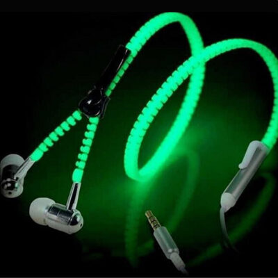 Glow Zipper Earphones