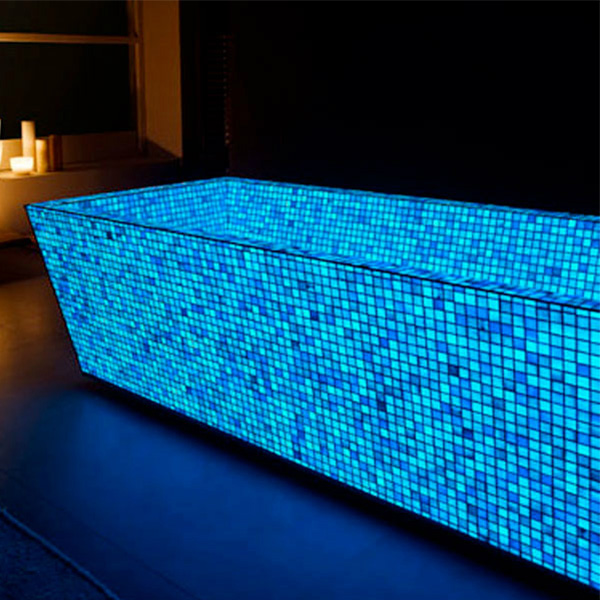 Photoluminescent Mosaic Glow Tiles