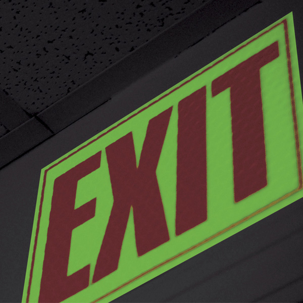 Glow In The Dark Exit Sign