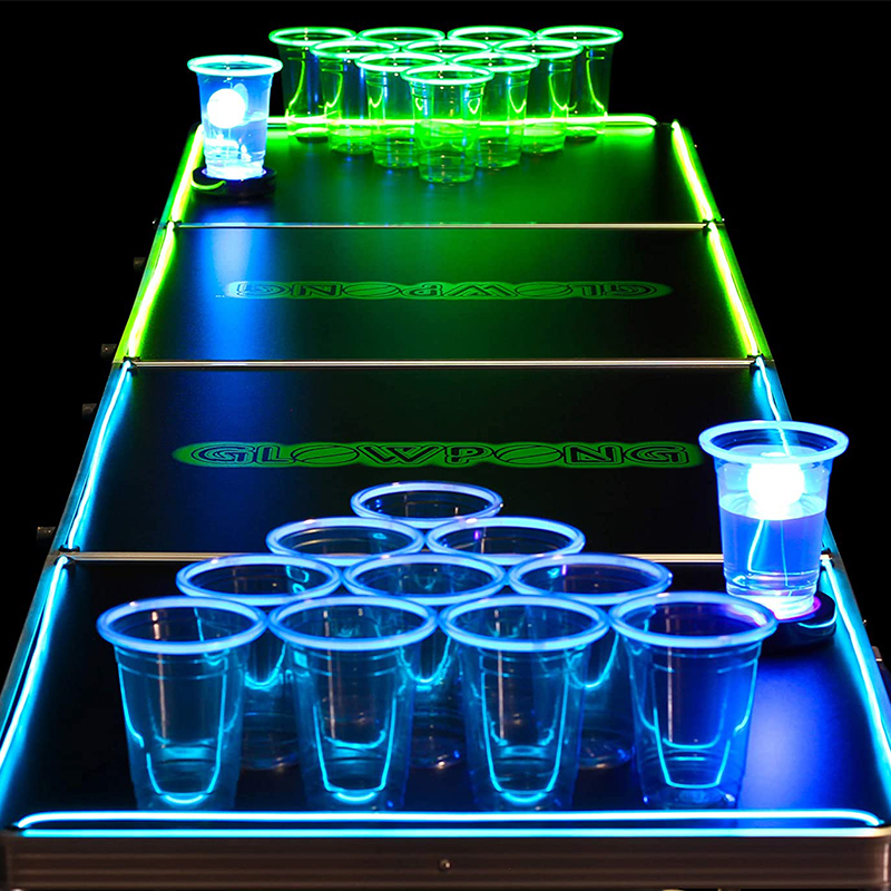 Glow-in-The-Dark Beer Pong Game Set