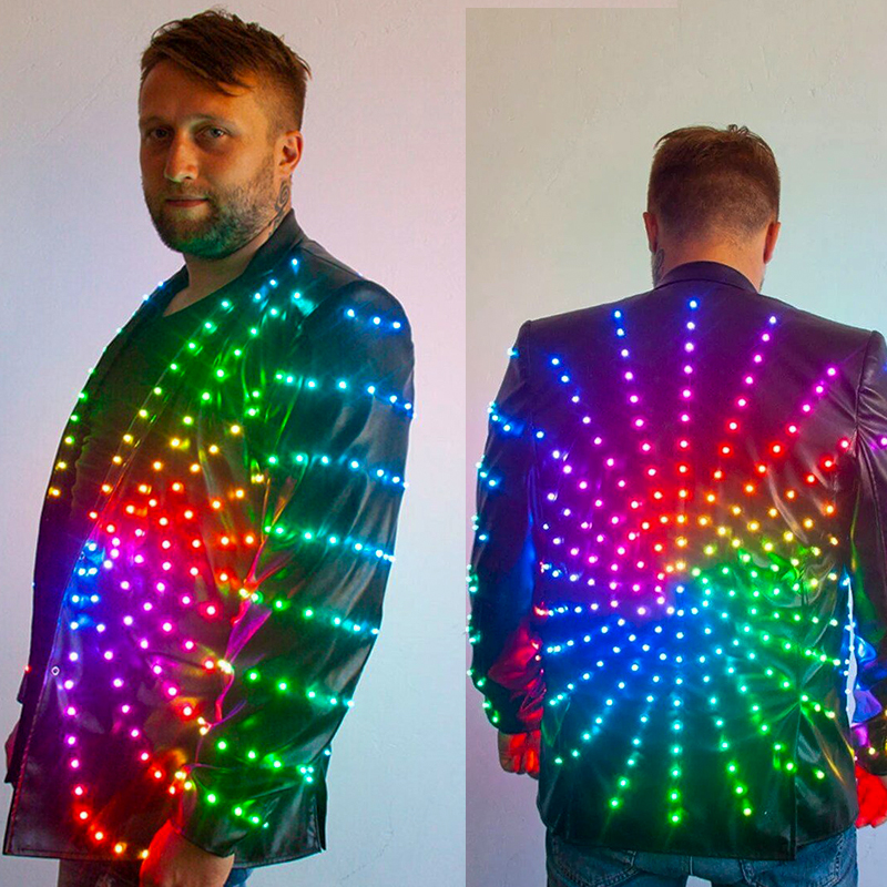 LED light up Jacket - Glow Party Jacket - Glow in the dark
