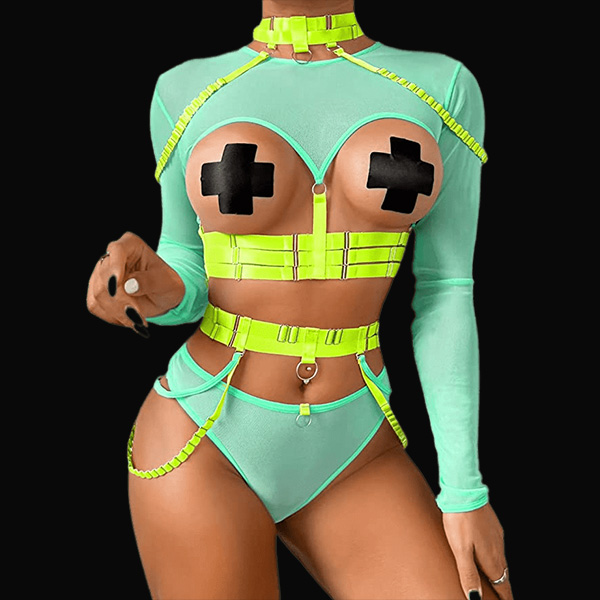 Glow In The Dark Rave Outfit