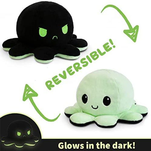 TeeTurtle Glow In the Dark Reversible Octopus Plushie