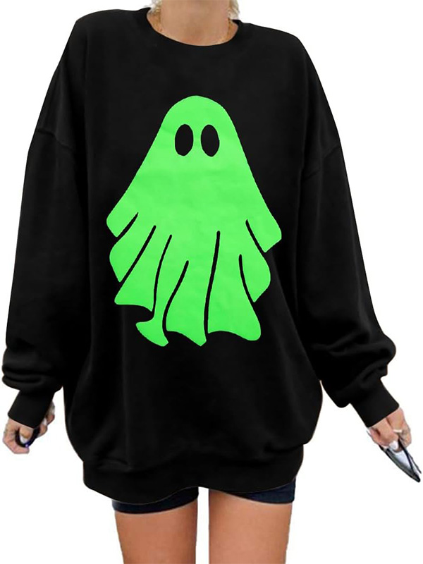 Glow in The Dark Ghost Halloween Sweatshirt